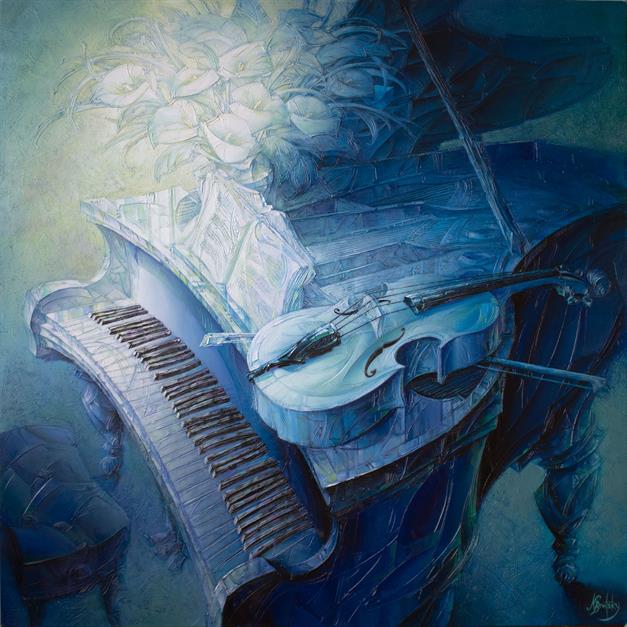 Size: 48H x 48 W x 1.2 in (122 x 122 cm)
Acrylic on Canvas. 2024